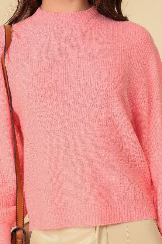 BALLOON PUFF SLEEVE SWEATER - Lucianne Boutique