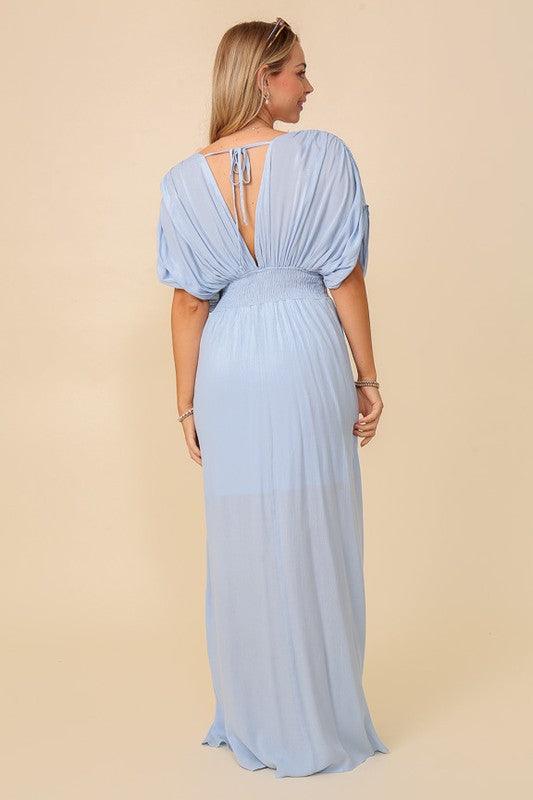 summer spring vacation maxi sundress lined - Lucianne Boutique