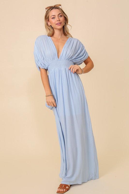 summer spring vacation maxi sundress lined - Lucianne Boutique
