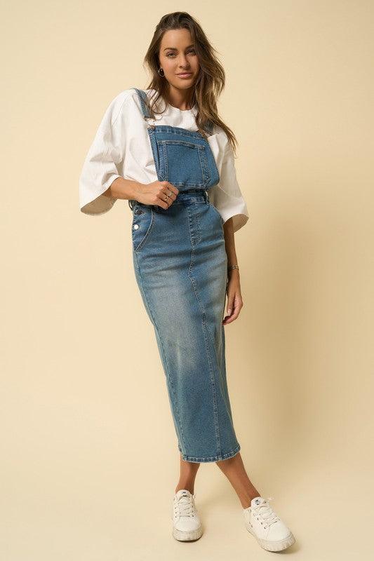 OVERALL LONG SKIRT - Lucianne Boutique