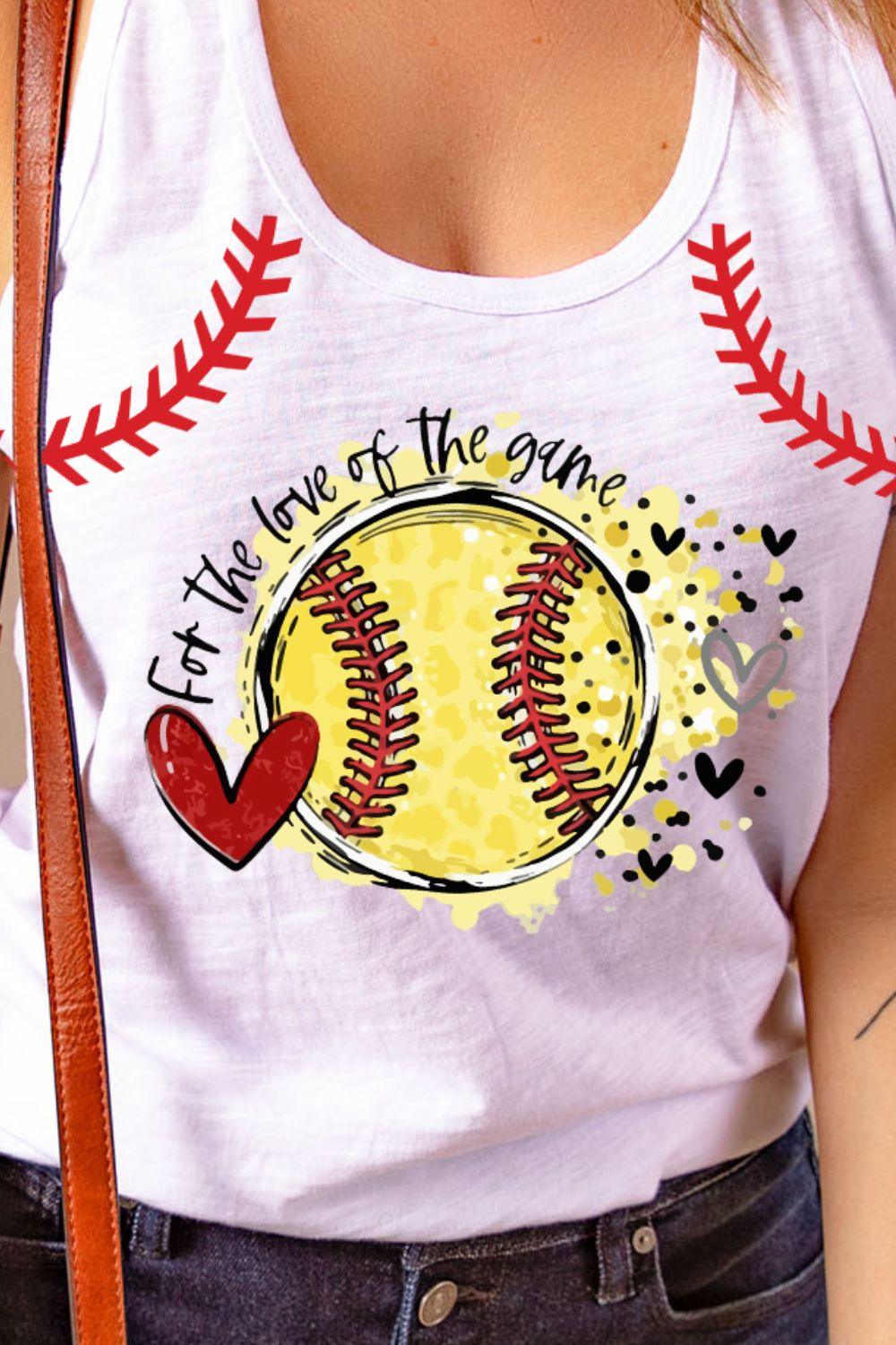 FOR THE LOVE OF THE GAME Graphic Tank - Lucianne Boutique