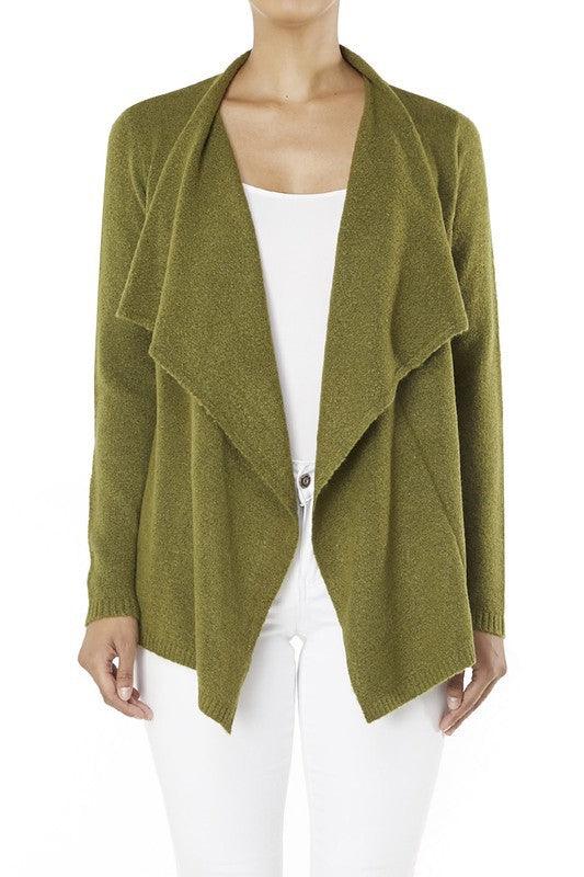 Draped Stylish Cape Sweater Cardigan - Lucianne Boutique