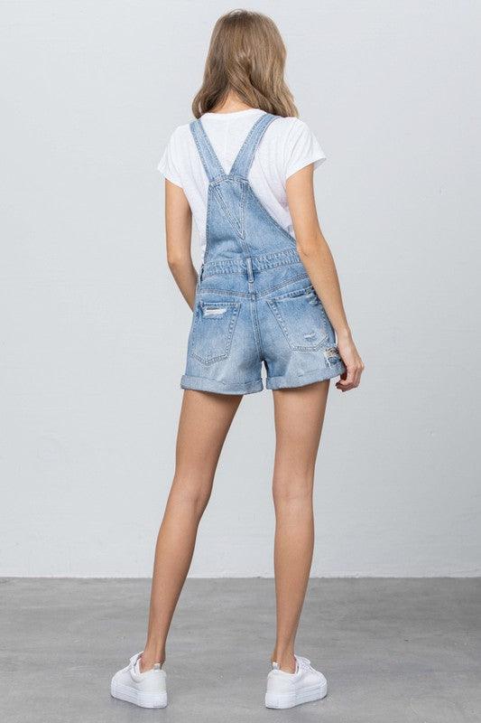 HIGH RISE SHORTALL OVERALL - Lucianne Boutique