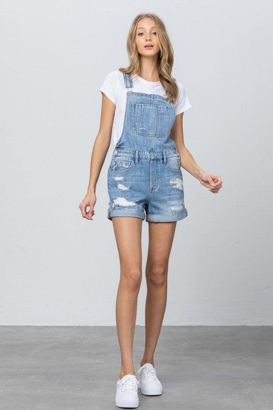 HIGH RISE SHORTALL OVERALL - Lucianne Boutique