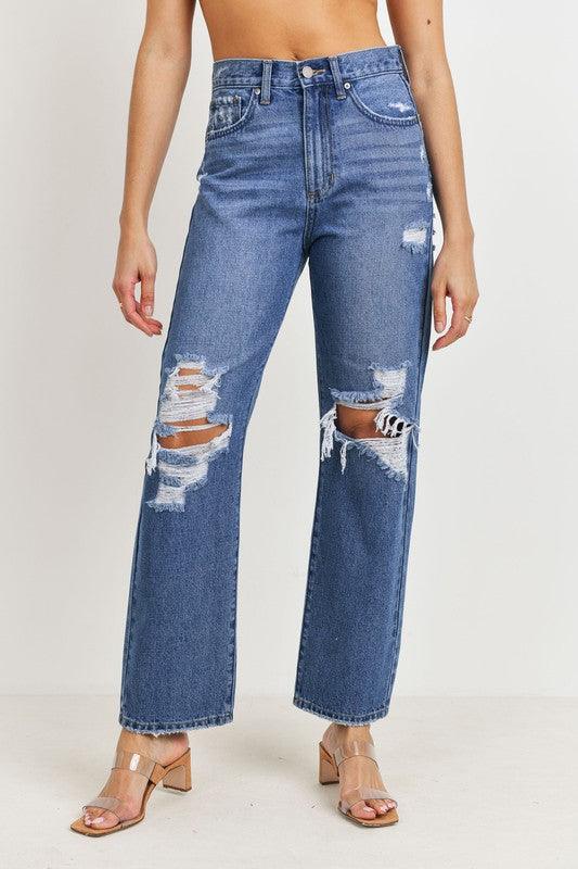 HIGH RISE DAD JEANS - Lucianne Boutique