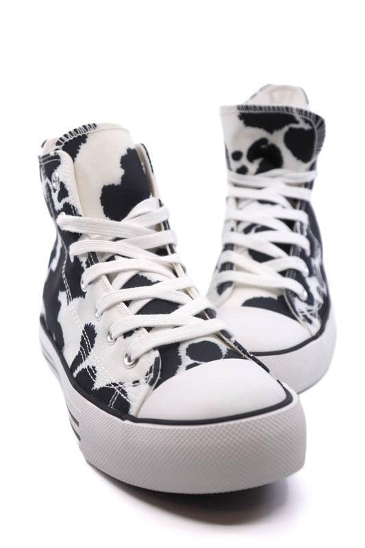High Top Canvas Sneaker - Lucianne Boutique