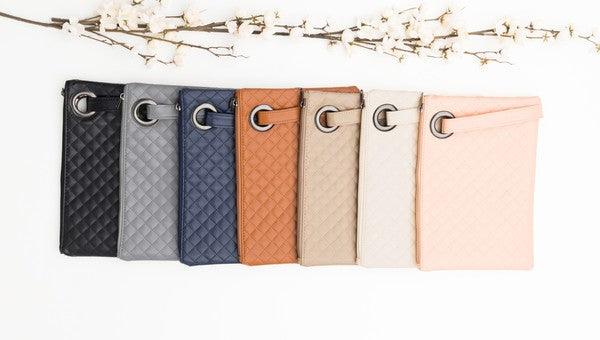 Quilted Wristlet Clutch - Lucianne Boutique