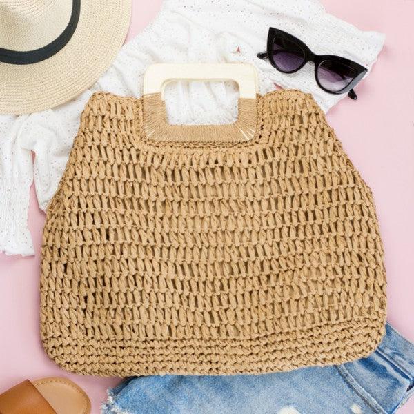 Oversized Straw Tote - Lucianne Boutique