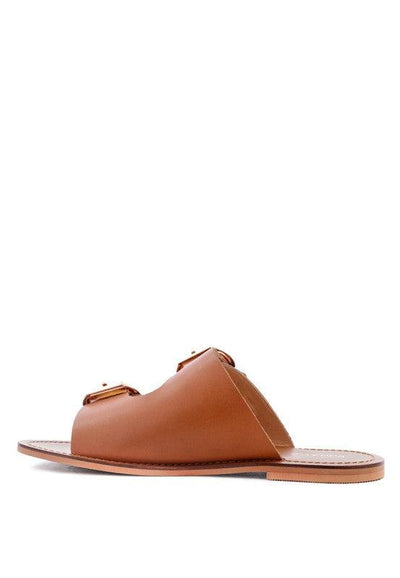 KELLY FLAT SANDAL WITH BUCKLE STRAPS