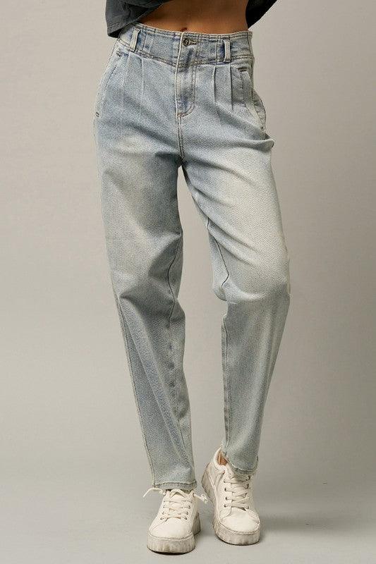 High Waisted Balloon Jeans - Lucianne Boutique