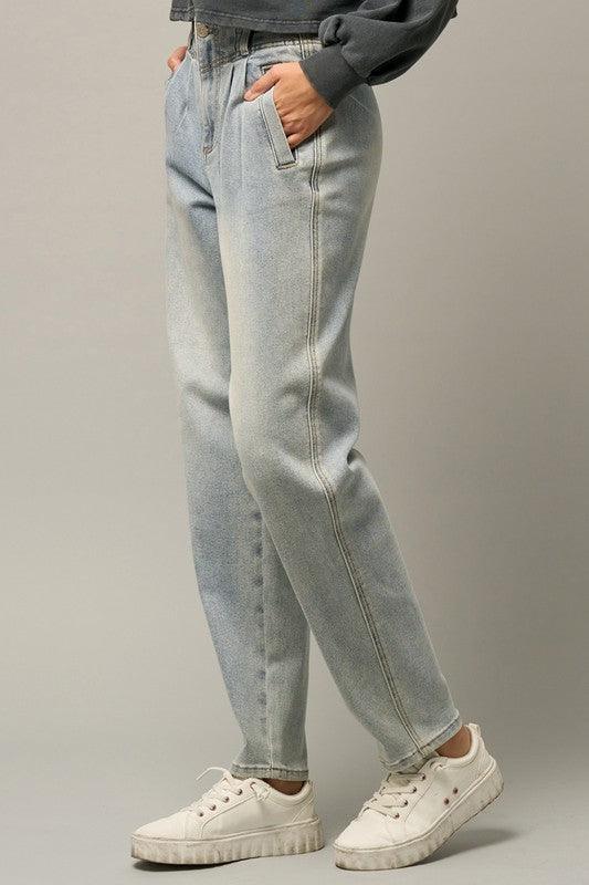 High Waisted Balloon Jeans - Lucianne Boutique