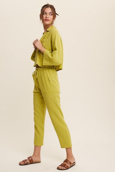Long Sleeve Button Down and Long Pants Sets