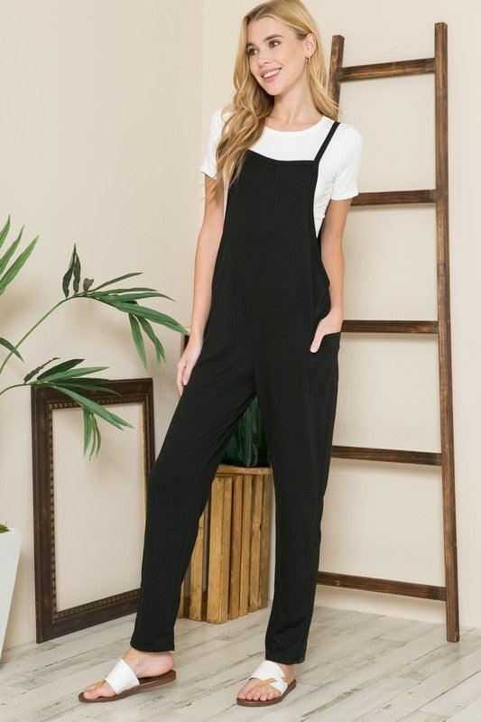 French Terry Overall-2 Colors - Lucianne Boutique