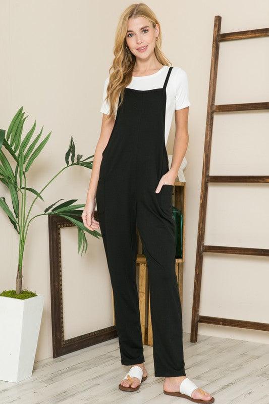 French Terry Overall-2 Colors - Lucianne Boutique