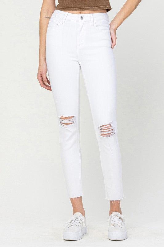 High Rise Crop Skinny Jeans - Lucianne Boutique