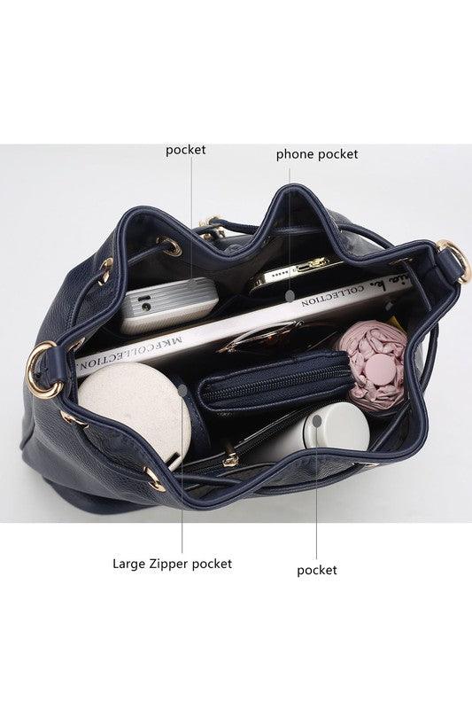 MKF Larissa Bucket Handbag with Wallet by Mia K - Lucianne Boutique