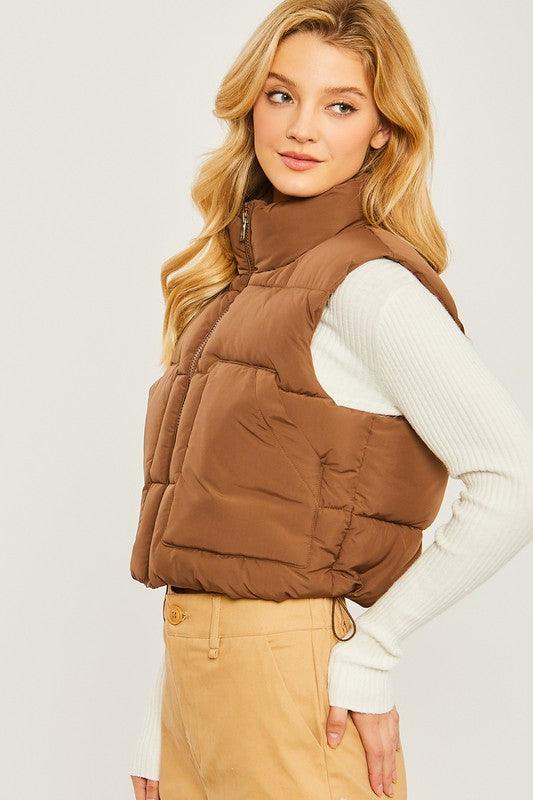 Puffer Vest With Pockets - Lucianne Boutique