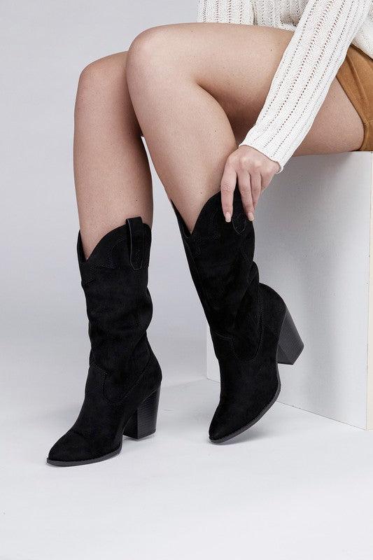 Akito Knee High Heel Boots - Lucianne Boutique