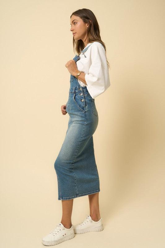OVERALL LONG SKIRT - Lucianne Boutique