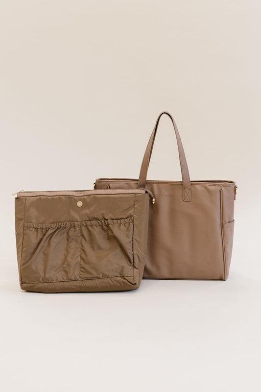 SIGNATURE TOTE CARRY ALL ON LAPTOP BAG - Lucianne Boutique