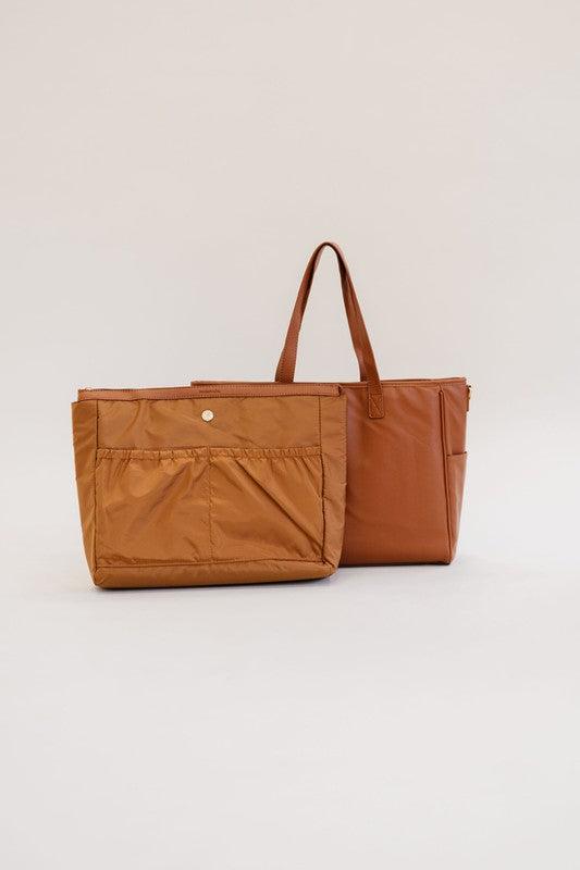 SIGNATURE TOTE CARRY ALL ON LAPTOP BAG - Lucianne Boutique