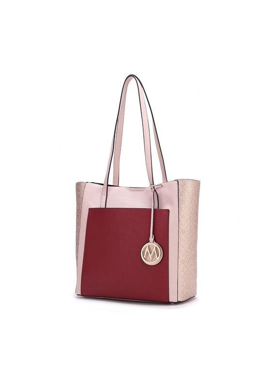 MKF Collection Leah Color-Block Tote Bag by Mia K - Lucianne Boutique