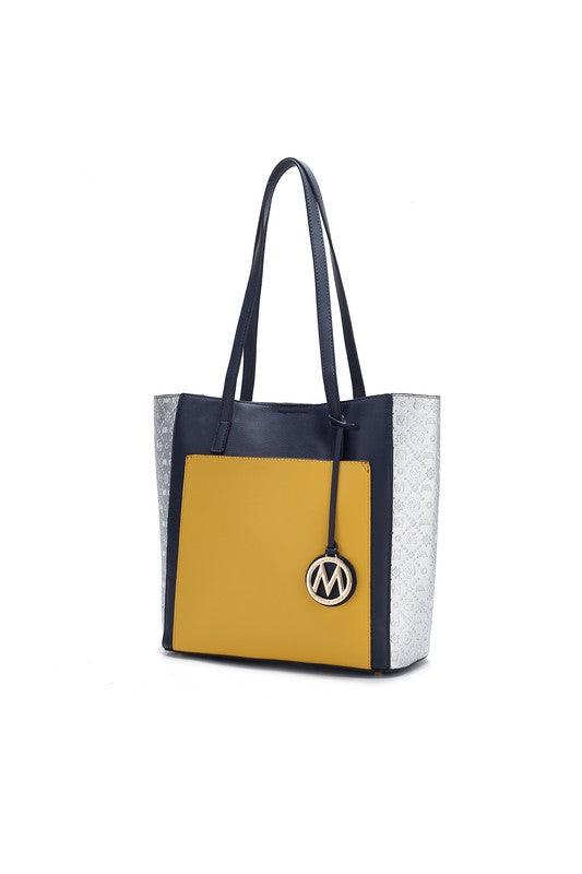 MKF Collection Leah Color-Block Tote Bag by Mia K - Lucianne Boutique