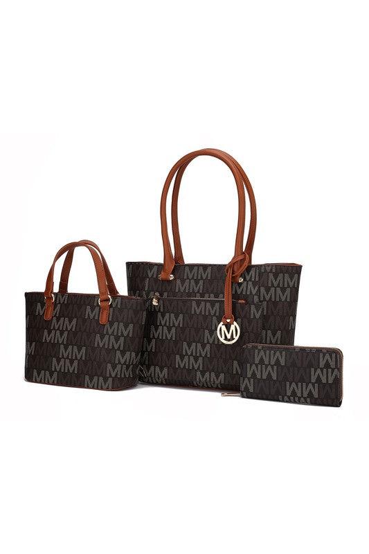 MKF Lady M Signature Tote Bag & Wallet Set by Mia - Lucianne Boutique