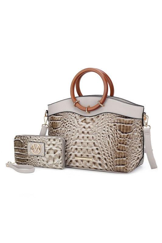 MKF Phoebe Tote with Wristlet Wallet Bag by Mia K - Lucianne Boutique