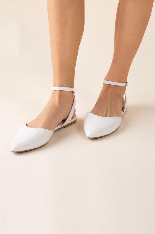 LINDEN-S ANKLE STRAP FLATS - Lucianne Boutique