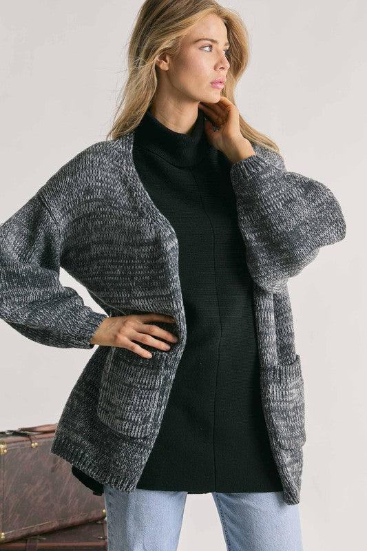 Knit Long Sleeve Cardigan - Lucianne Boutique