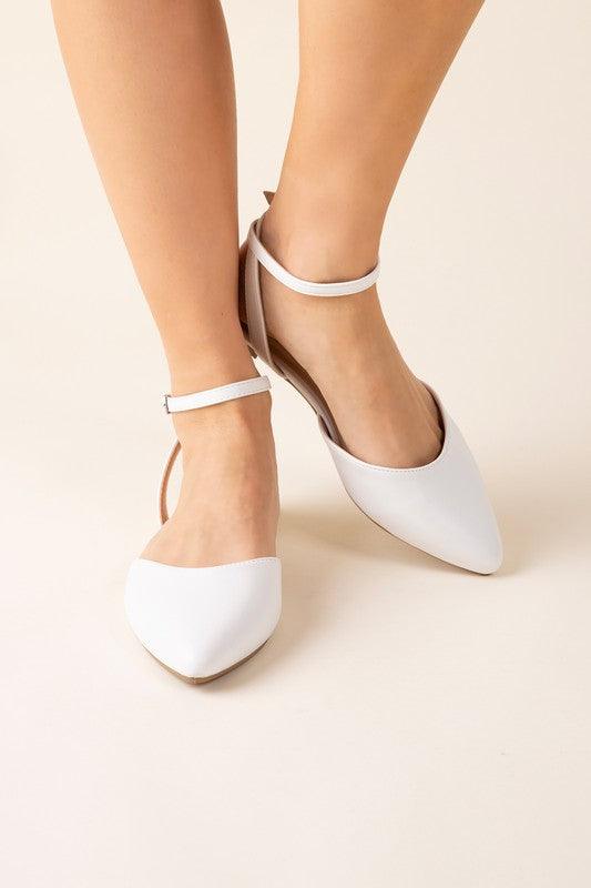 LINDEN-S ANKLE STRAP FLATS - Lucianne Boutique