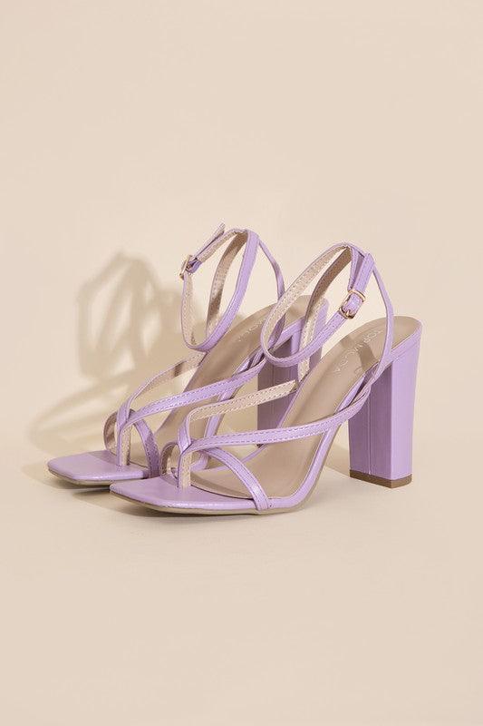 NILE-5 THONG STRAPPY HEELS - Lucianne Boutique