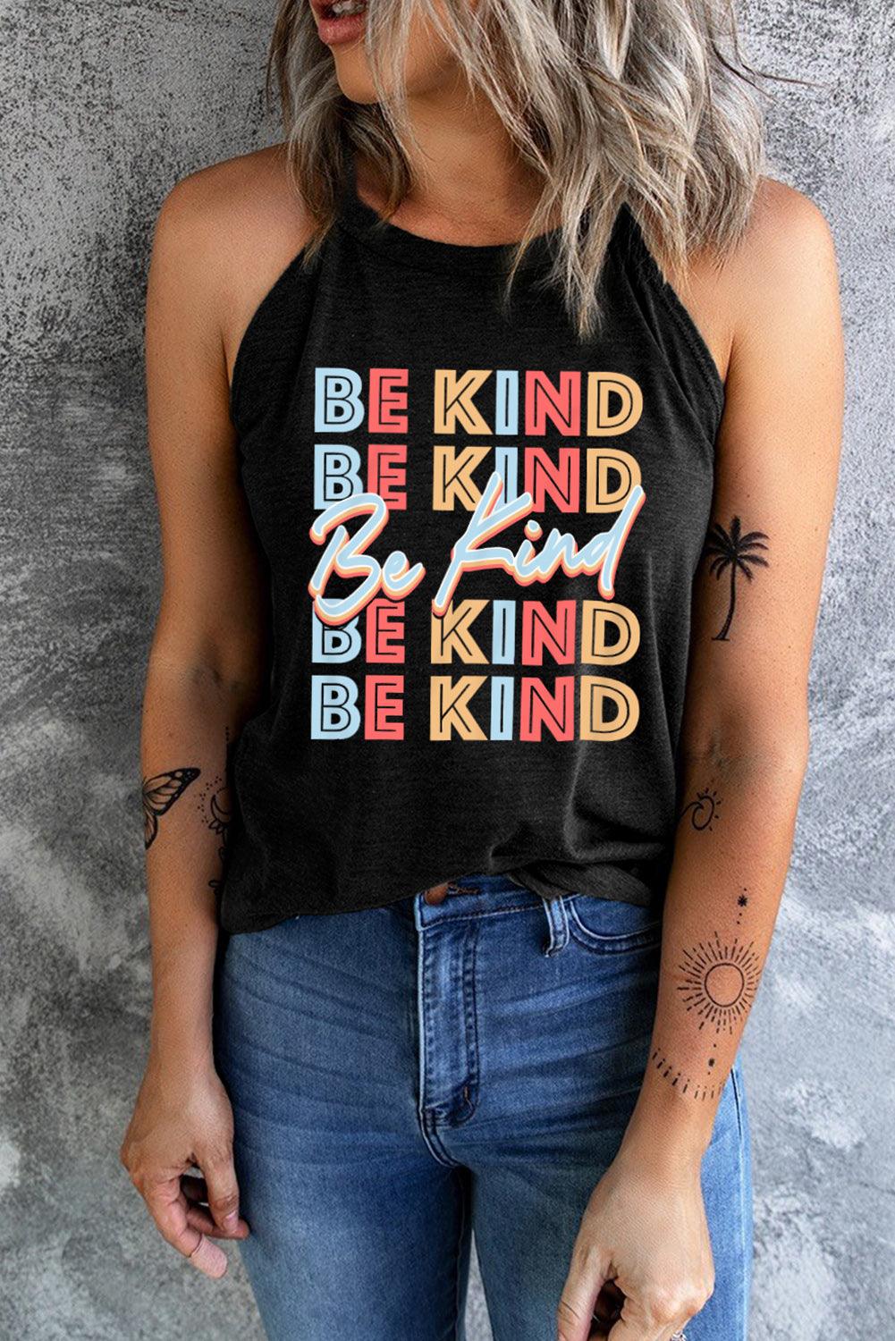 BE KIND Graphic Tank Top - Lucianne Boutique