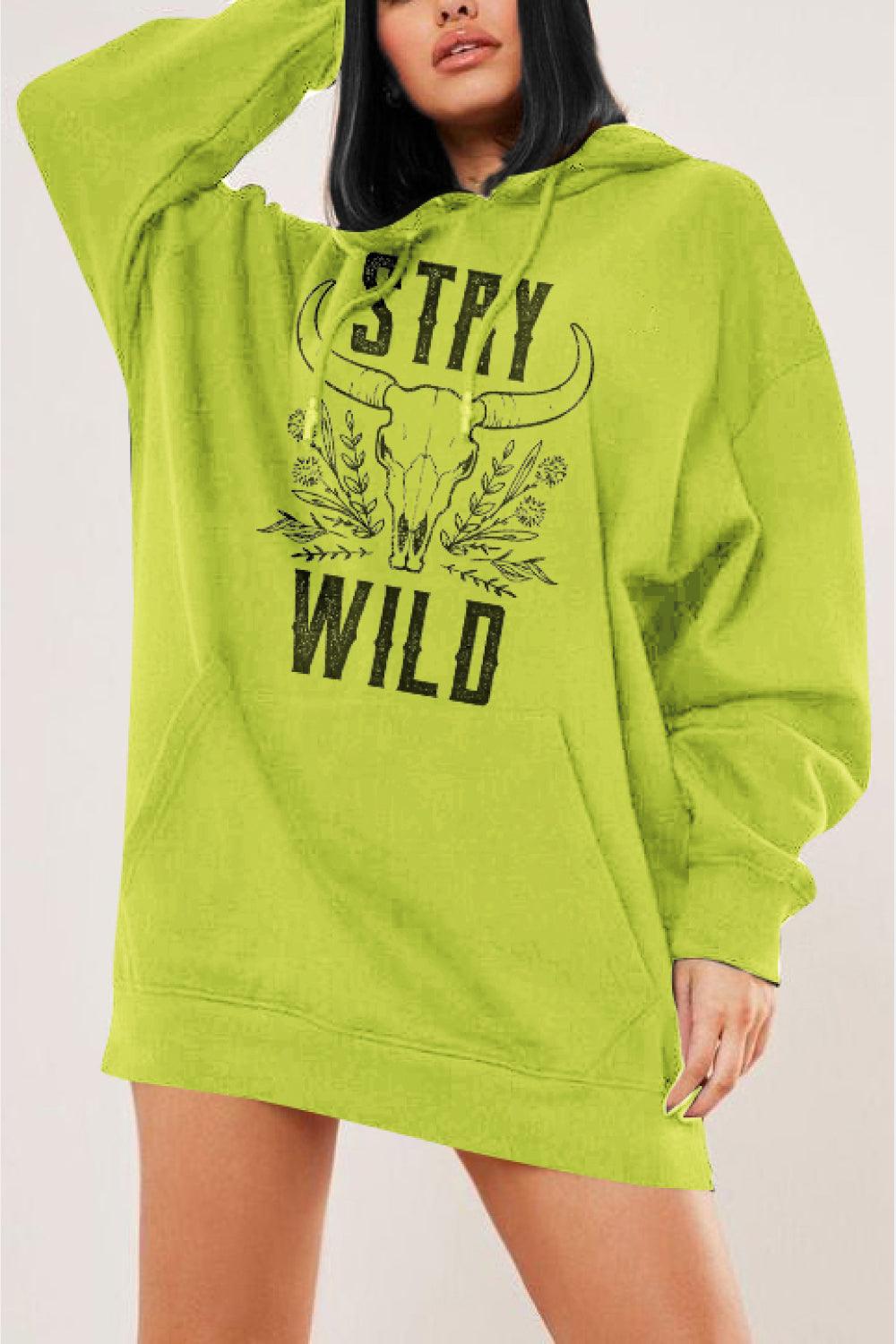 Simply Love Simply Love Full Size STAY WILD Graphic Hoodie - Lucianne Boutique