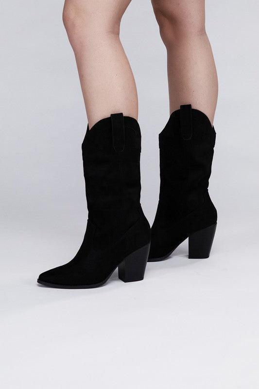 Akito Knee High Heel Boots - Lucianne Boutique