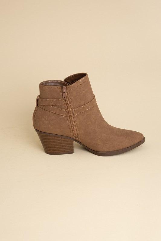 Nadine Ankle Buckle Boots - Lucianne Boutique