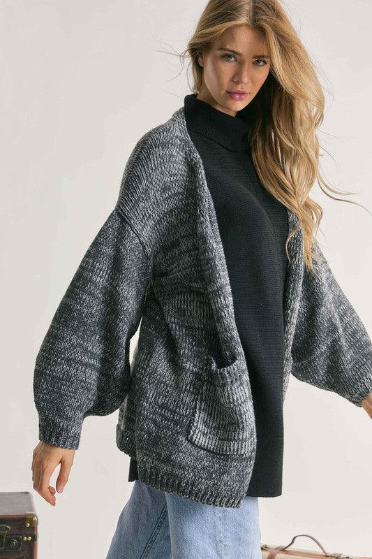 Knit Long Sleeve Cardigan - Lucianne Boutique