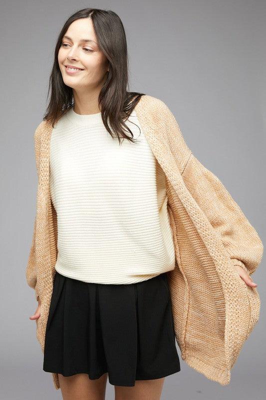 Knit Long Sleeve Cardigan - Lucianne Boutique