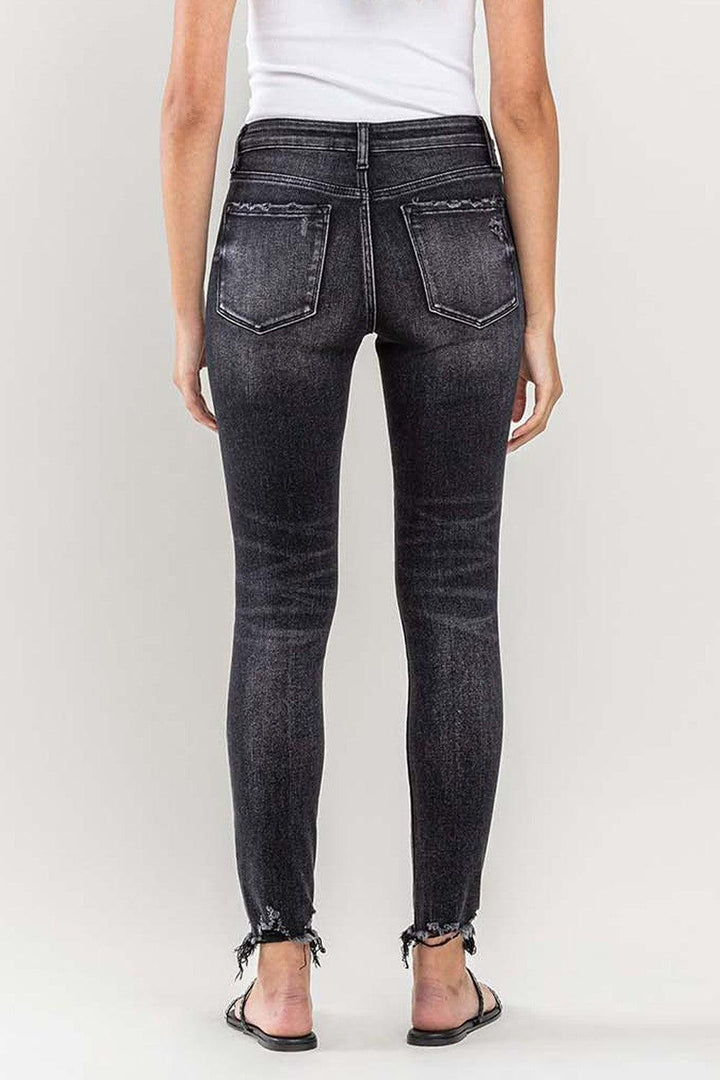 Lovervet Raw Hem Cropped Skinny Jeans - Lucianne Boutique