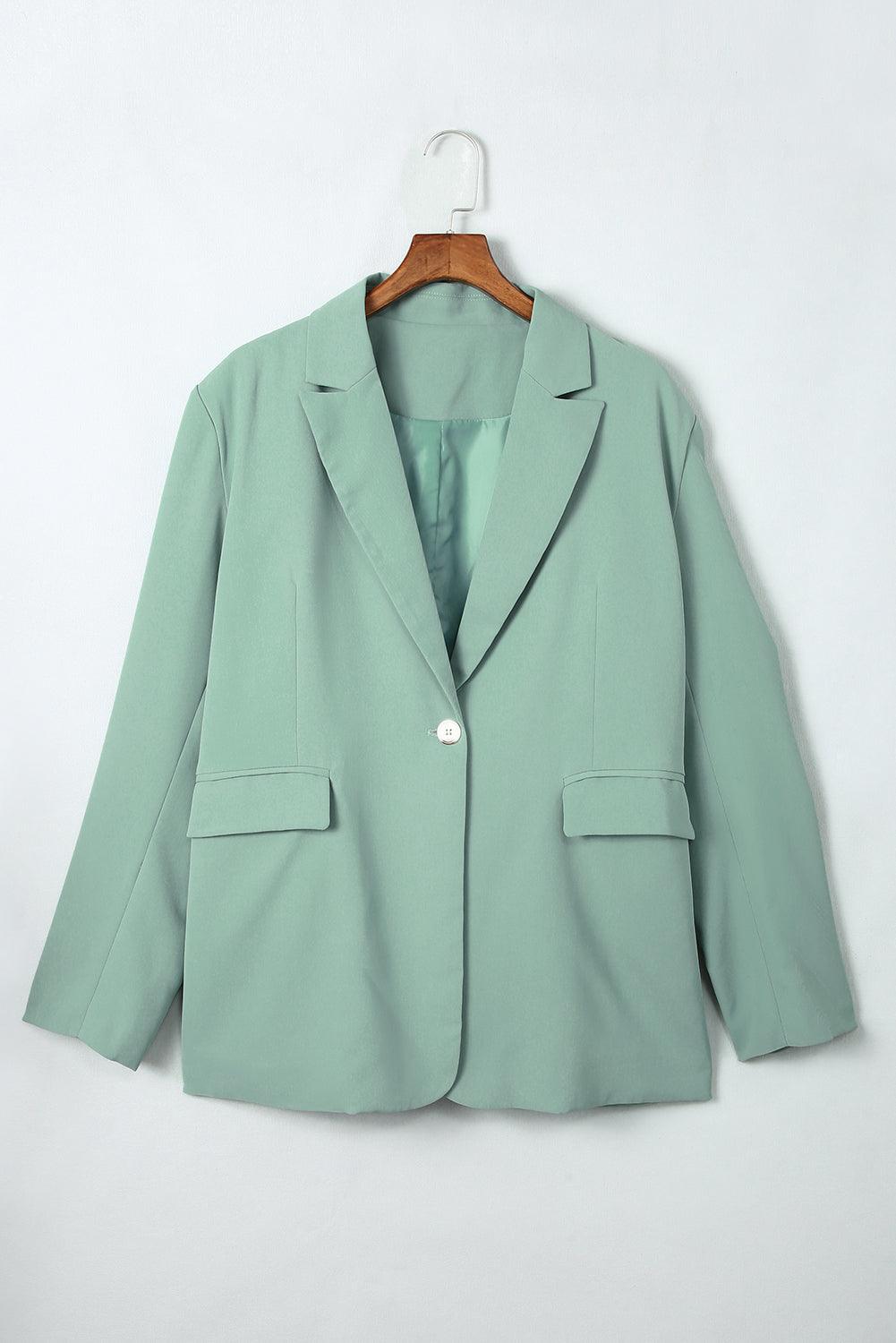 One-Button Flap Pocket Blazer - Lucianne Boutique