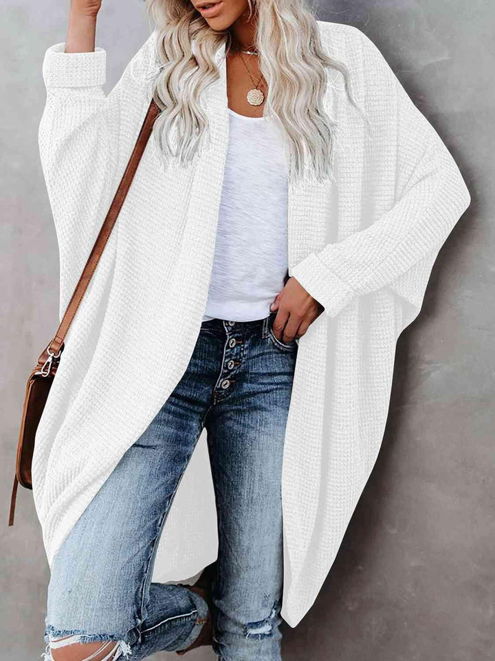Open Front Long Sleeve Cardigan - Lucianne Boutique