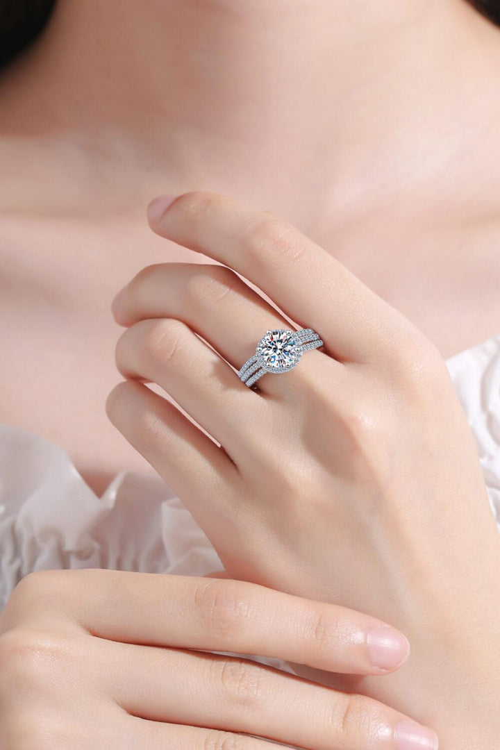 Sterling Silver Moissanite Ring - Lucianne Boutique