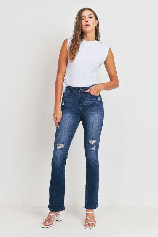 BASIC HIGH RISE BOOTCUT - Lucianne Boutique