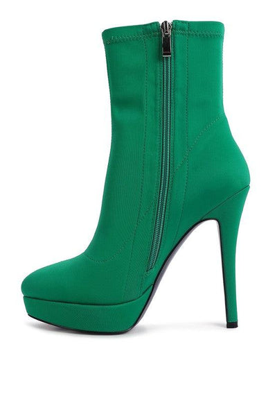 Patotie High Heeled Lycra Ankle Boot - Lucianne Boutique