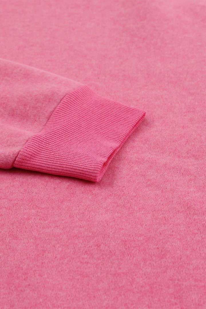 Color Block Ribbed Trim Sweatshirt - Lucianne Boutique