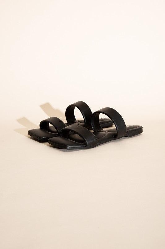 RAMSEY-S DOUBLE STRAP SLIDES - Lucianne Boutique