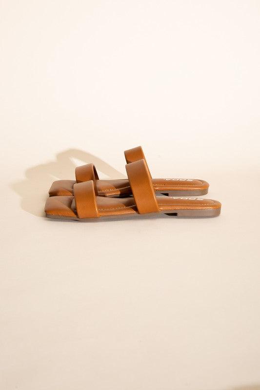 RAMSEY-S DOUBLE STRAP SLIDES - Lucianne Boutique