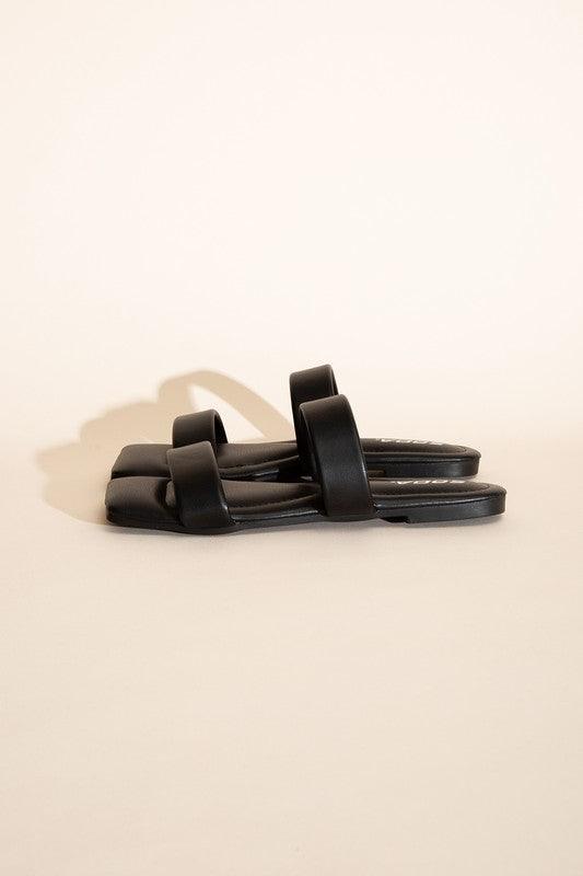 RAMSEY-S DOUBLE STRAP SLIDES - Lucianne Boutique