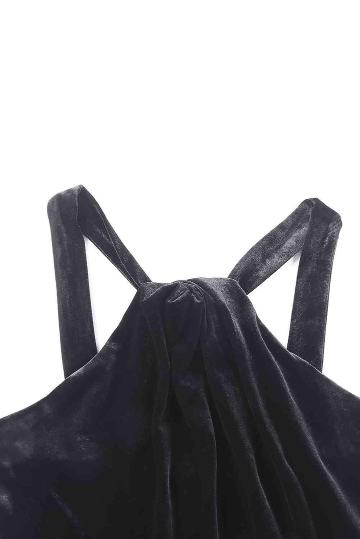 Sequin Fringe Detail Sleeveless Dress - Lucianne Boutique